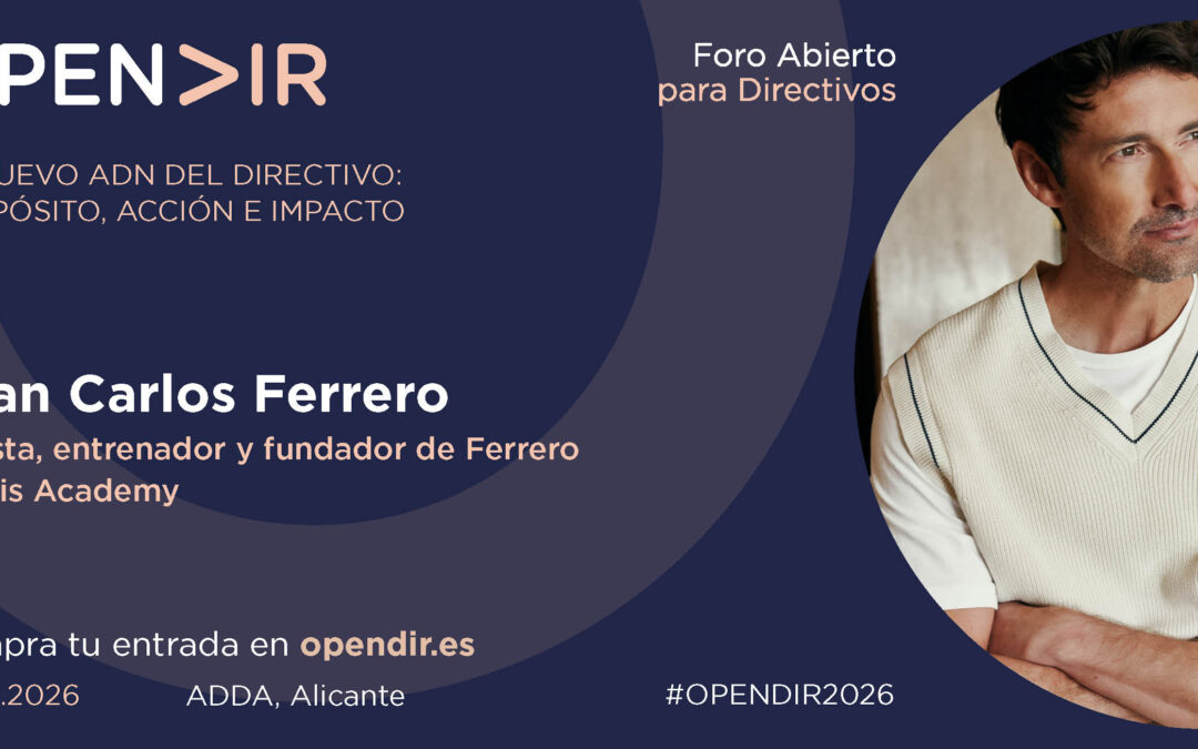 El tenista y entrenador Juan Carlos Ferrero y Javier Mira de Facephi representan el talento provincial en OPENDIR.
