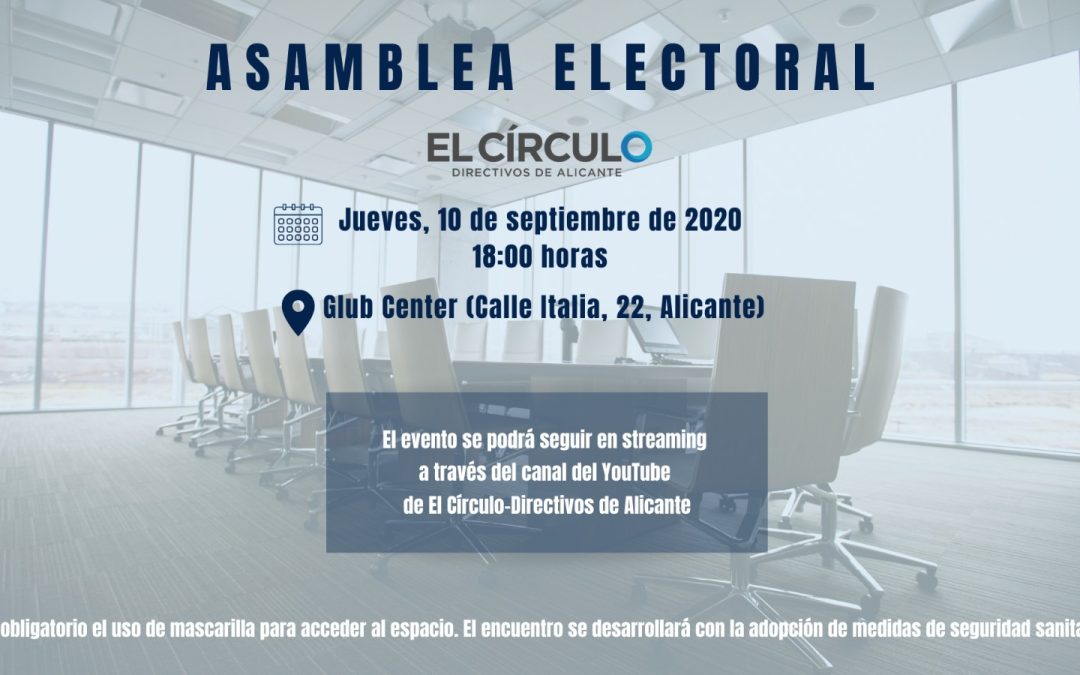 El Círculo-Directivos de Alicante ofrece en streaming la despedida de Javier Fur y la elección de Eva Toledo como nueva presidenta