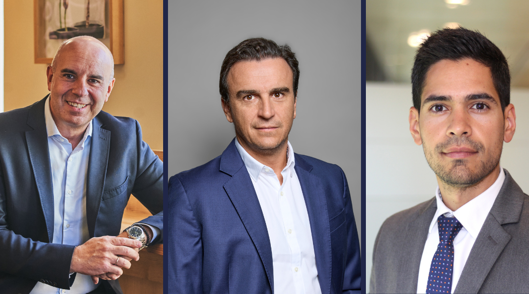 Abel Matutes, presidente de Palladium Hotel Group, Antonio Romero, director general de Starbucks España y Portugal, y Andrés Martínez, de Deloitte protagonizan la mesa de marcas de OPENDIR