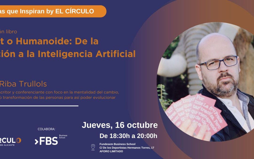 Presentación Libro ‘De la Extinción a la IA: Mamuts vs Humanos vs Humanoides’ de Albert Riba | Jueves, 16 de octubre